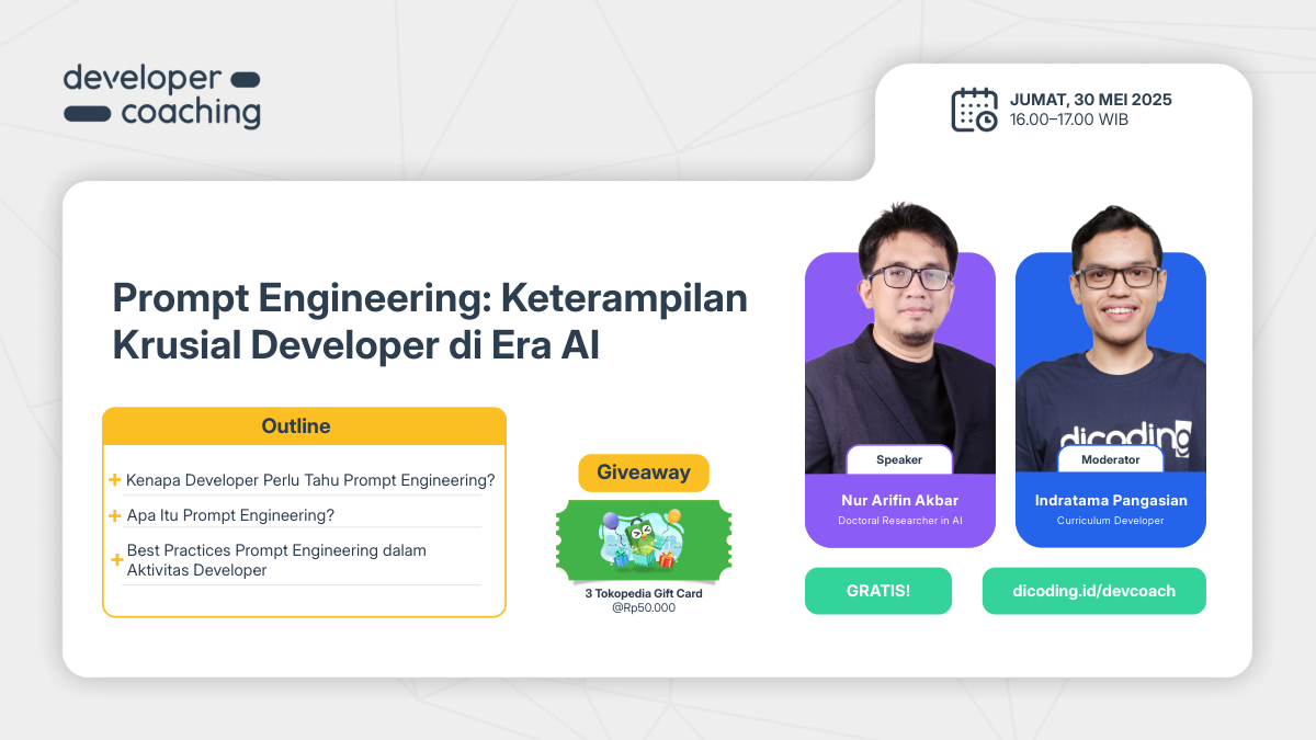 DevCoach 196: Prompt Engineering | Keterampilan Krusial Developer di Era AI