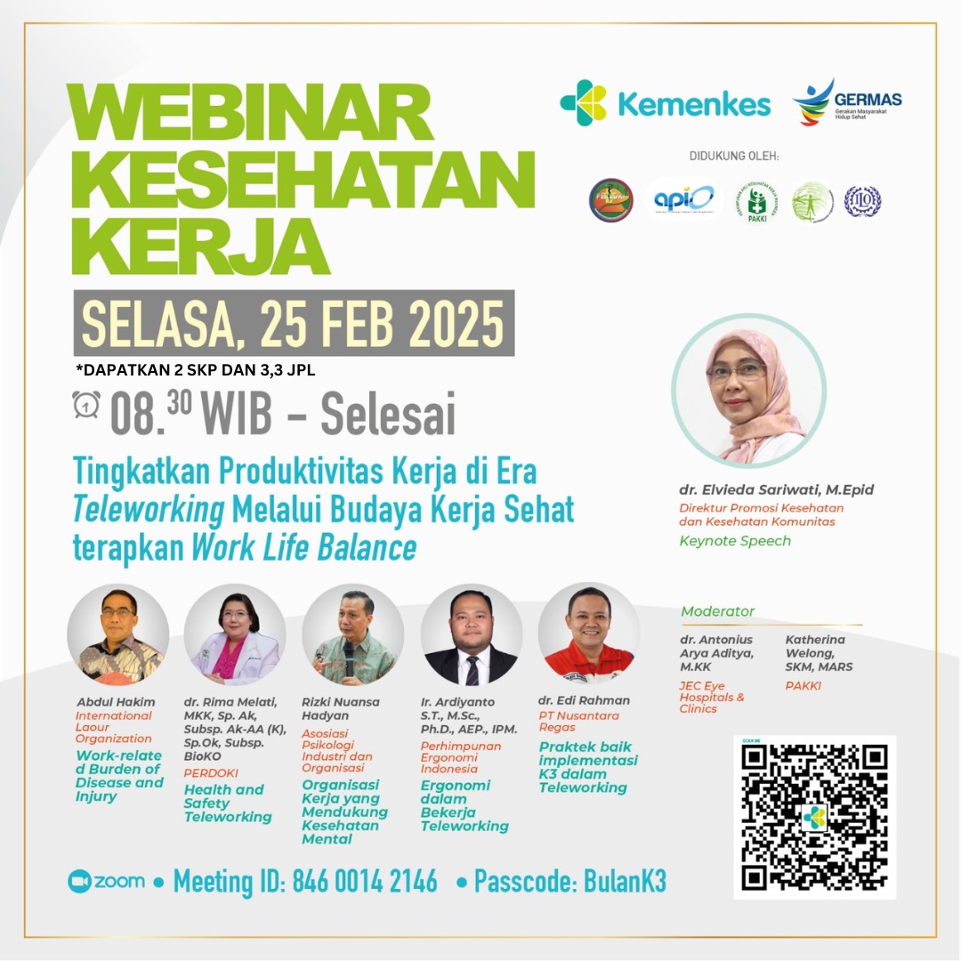 WEBINAR BIDANG KESEHATAN PADA PERINGATAN BULAN KESELAMATAN DAN KESEHATAN KERJA NASIONAL TAHUN 2025 Angkatan 1